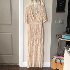 Wishlist Cream lace dress/romper.